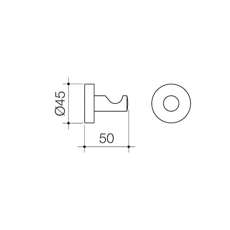 Caroma Cosmo Robe Hook Specification