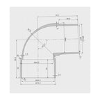 Bounty Brassware Elbow 88 M/F Bend 65 Inpipe - Specification