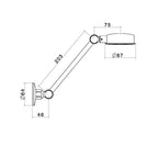 Dorf Stayfast Shower "AAA" Hangsell Blister Pack - Chrome