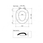 Caroma Pedigree II Soft Close Toilet Seat Specification