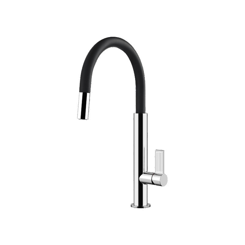 Gessi Emporio Oxygene Pull out Dual Function Spray Kitchen Mixer Black