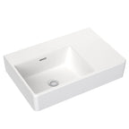 CLARK Square Wall Basin Right Hand Shelf 600mm