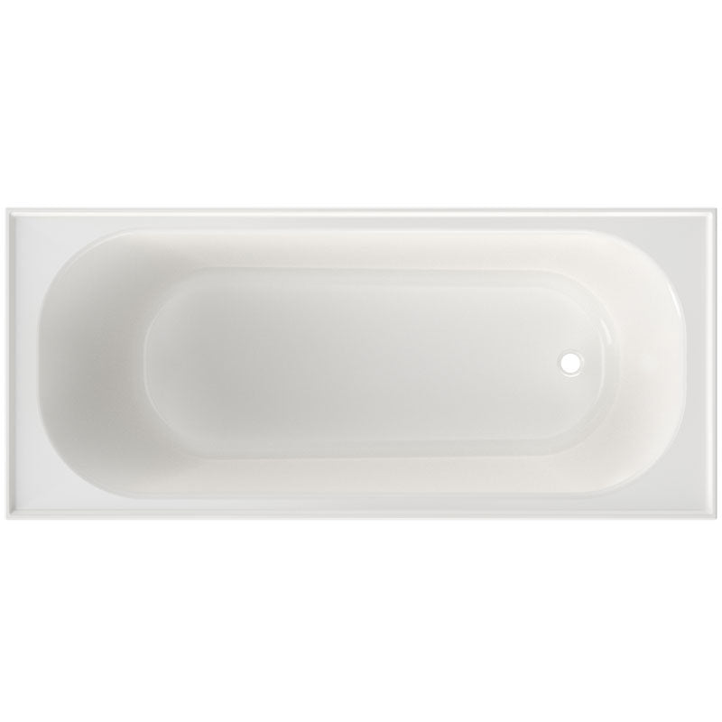 Clark 1675mm Acrylic Round Built In Bath No Overflow - Gloss White - CL50002.W4TFN