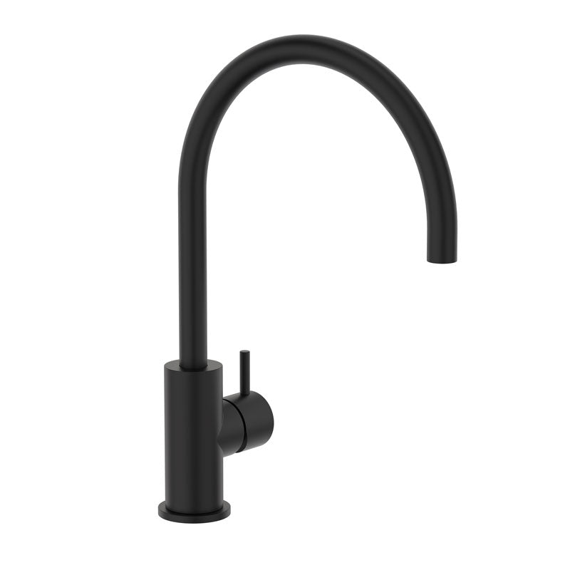 Clark Round Pin Sink Mixer - Matte Black