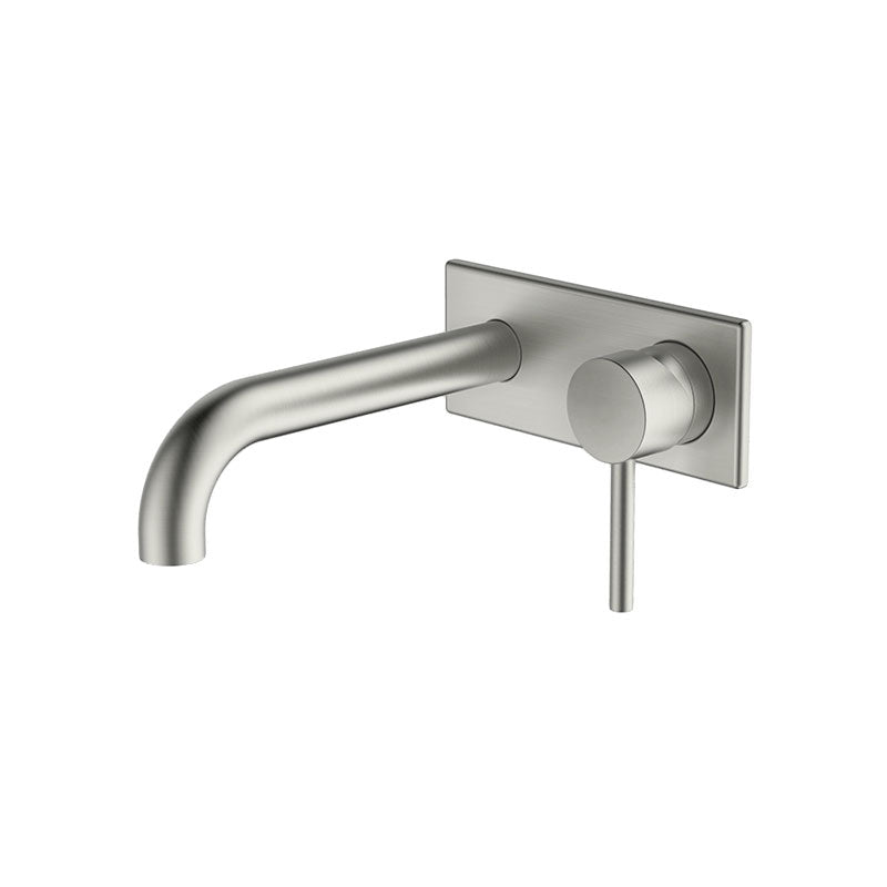 Gareth Ashton Lucia Square Wall Basin Set - Brushed Nickel