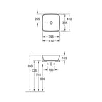 Villeroy & Boch Artis 410 Square Vessel Basin specifications