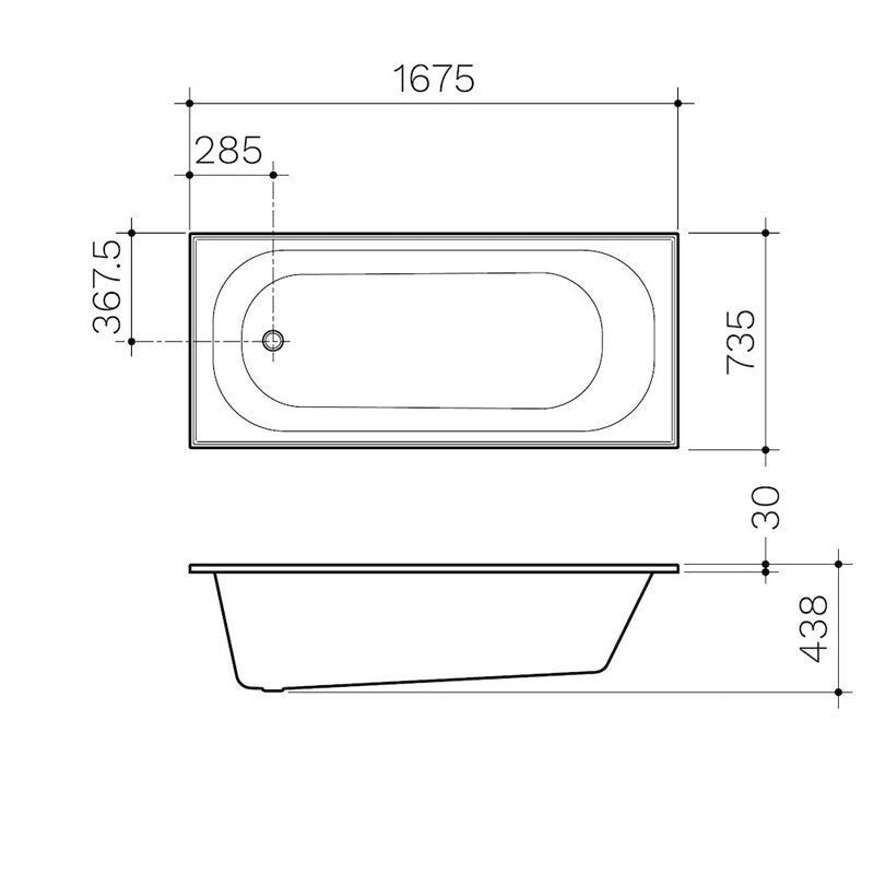 Clark Round Bath 1675mm