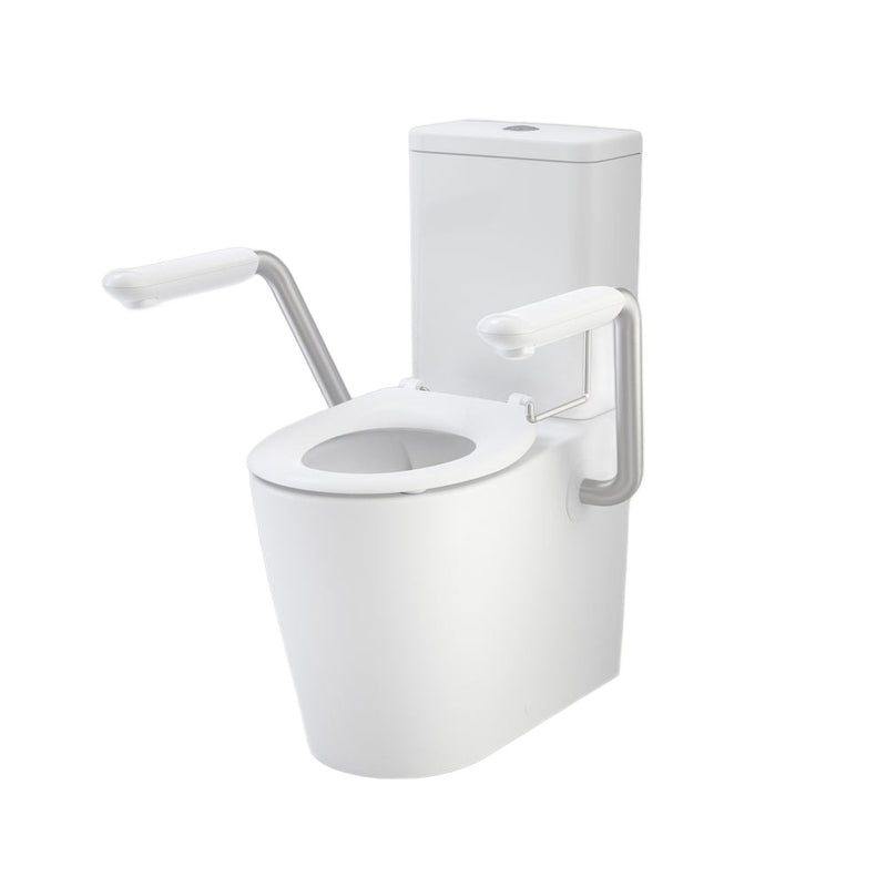 Caroma Care 660 Cleanflush WFCC Easy Height Suite with Armrests and single Flap Seat