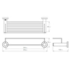 Bathe Bathroom Butler 4600 Premium Series Shower Rack 330mm - Specs