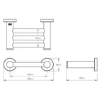 Bathe Bathroom Butler 4600 Premium Series Series Shower Foot Rest - Specs