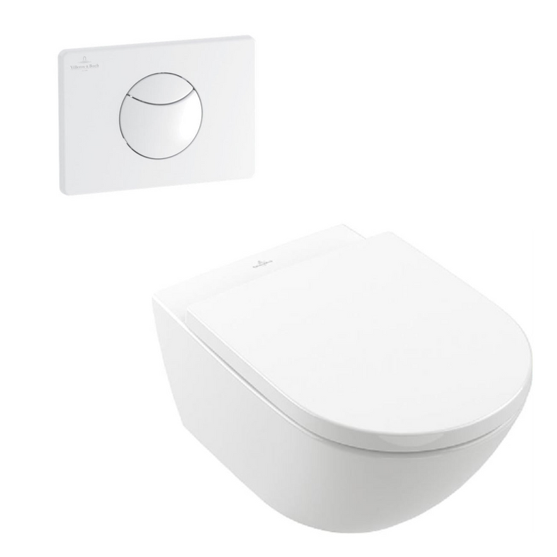Villeroy & Boch Subway 3.0 Wall Hung Ceramic Plus Toilet incl/VB Cistern Package
