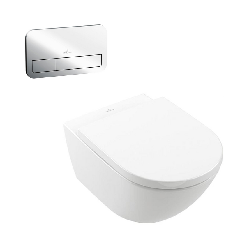 Villeroy & Boch Subway 3.0 Wall Hung Ceramic Plus Toilet incl/VB Cistern Package