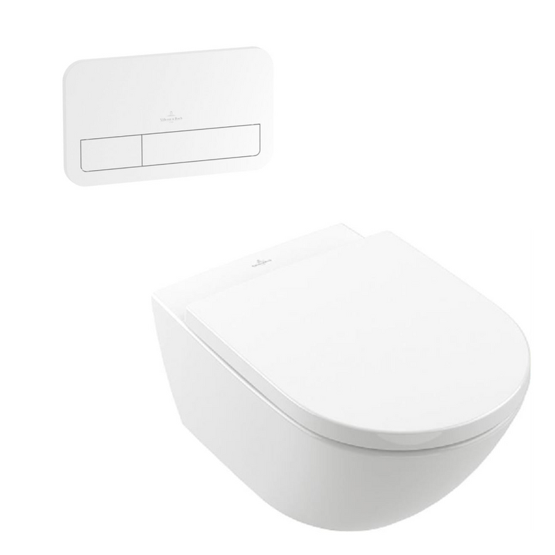 Villeroy & Boch Subway 3.0 Wall Hung Ceramic Plus Toilet incl/VB Cistern Package