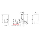 Villeroy & Boch Subway 3.0 Twistflush S or P-Trap BTW Toilet Suite - Back Entry - 4672T101S4B