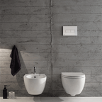 Globo 4All Compact SENZABRIDA® Wall Hung Pan & Soft Close Seat - Gloss White - 4ALLCOWHW