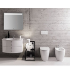 Globo 4All SENZABRIDA® Floor Standing Toilet Pan & Soft Close Seat - Gloss White - 4ALLFMW