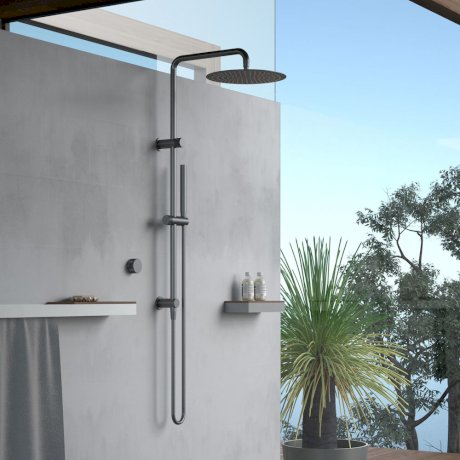 Caroma Elvire Rail Shower with Overhead 300mm lifestyle