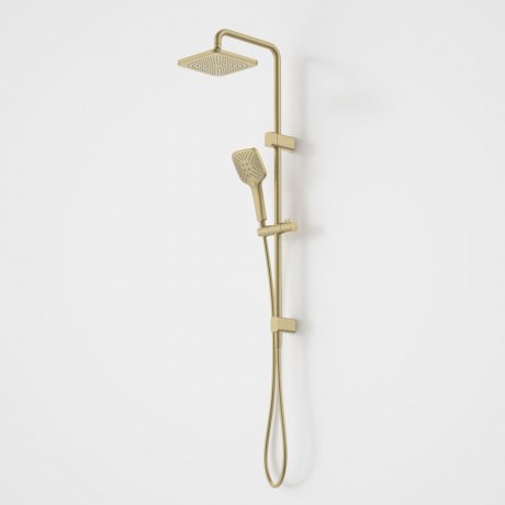 Caroma Luna SYS O/H Shower on Rail Brushed Brass