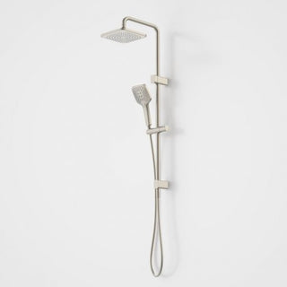 Caroma Luna SYS O/H Shower on Rail Brushed Nickel