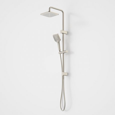 Caroma Luna SYS O/H Shower on Rail Brushed Nickel