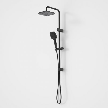 Caroma Luna SYS O/H Shower on Rail Black