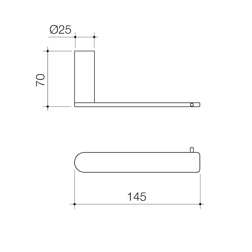 Caroma Urbane II Toilet Roll Holder | Specifications