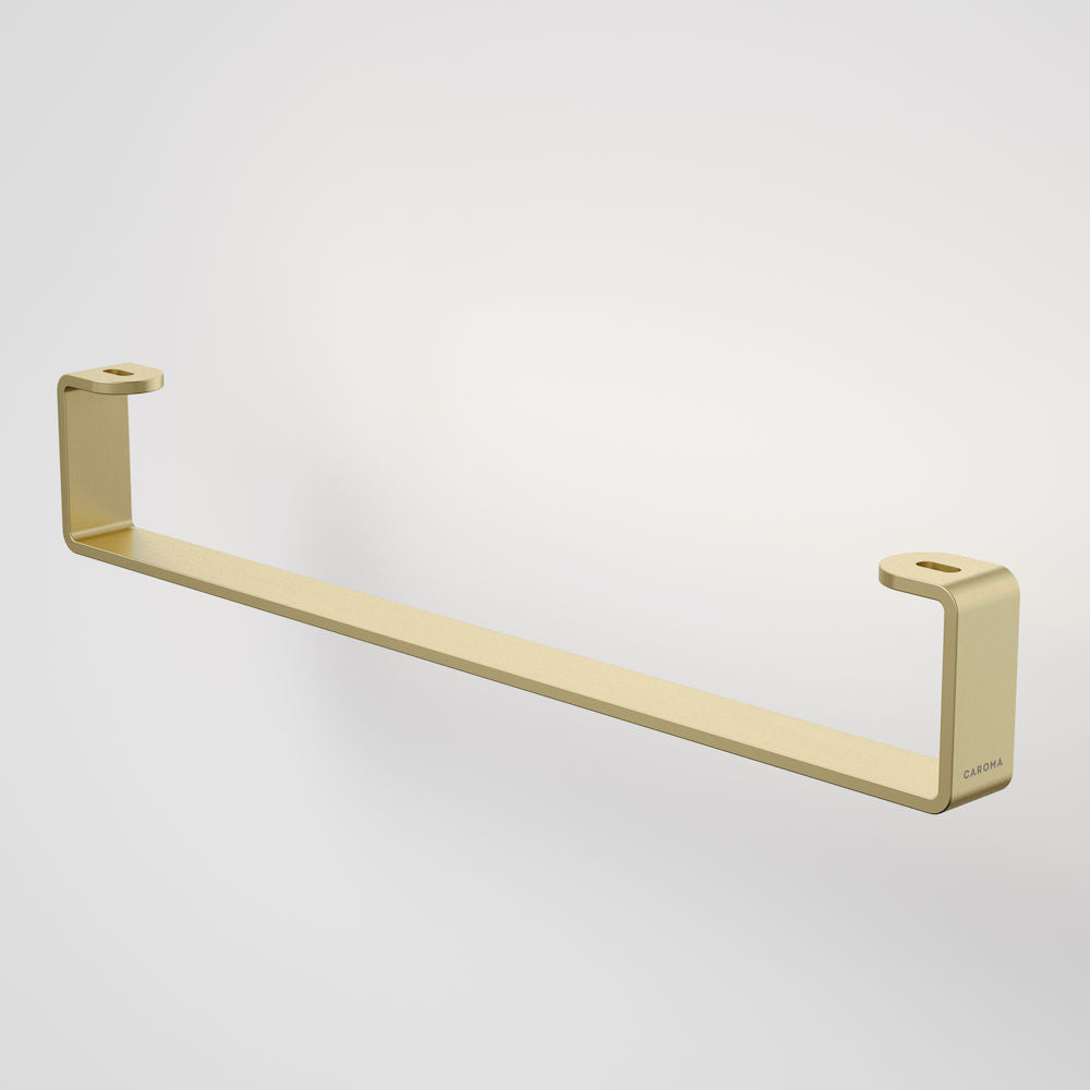 Caroma Urbane II Hand Wall Basin Integrated Rail | Brushed Brass