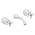 Elson Esperance Bath Set - White and Chrome