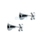 Elson Esperance Wall Stop Pair - Chrome