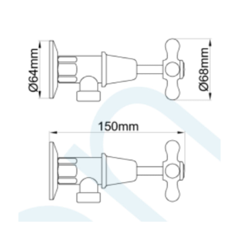 Elson Esperance Washing Machine Taps Pair - Specification