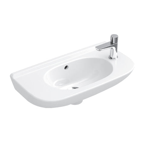 Villeroy & Boch O.novo Compact Hand Wash Basin - 1 Tap Hole - Gloss White