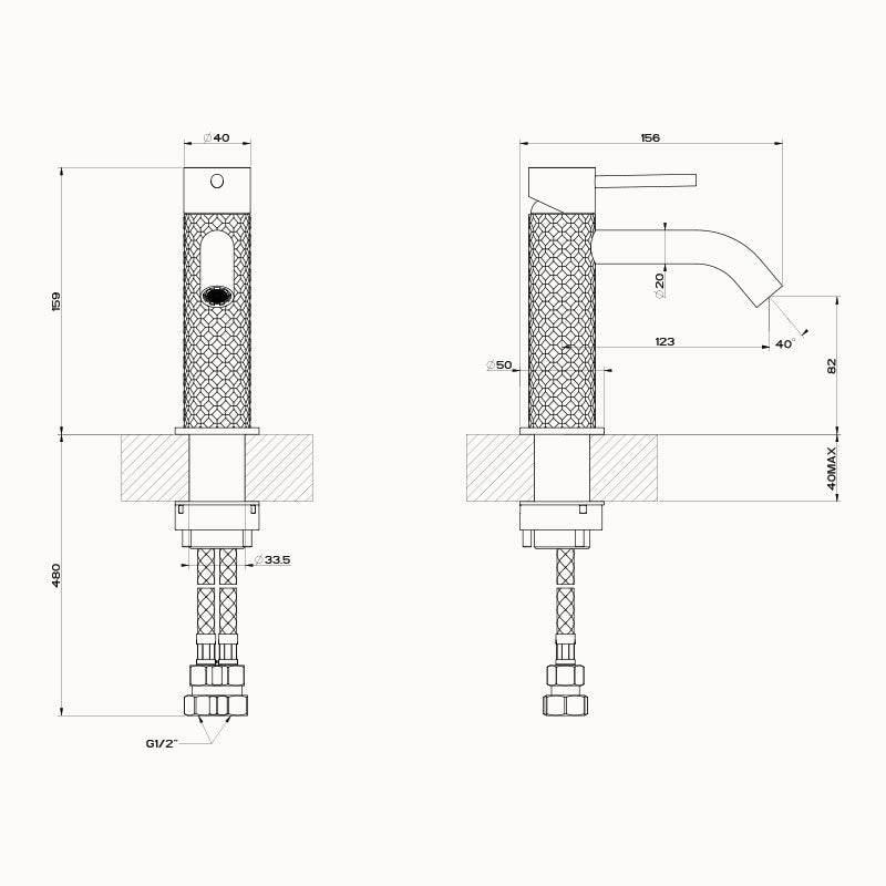 Gessi 316 Intreccio Basin Mixer