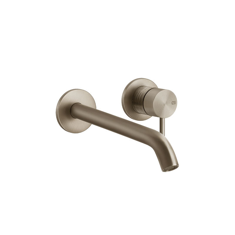 Gessi 316 Trame Wall Mixer With Spout Without Plate 256mm - brushed warm metal