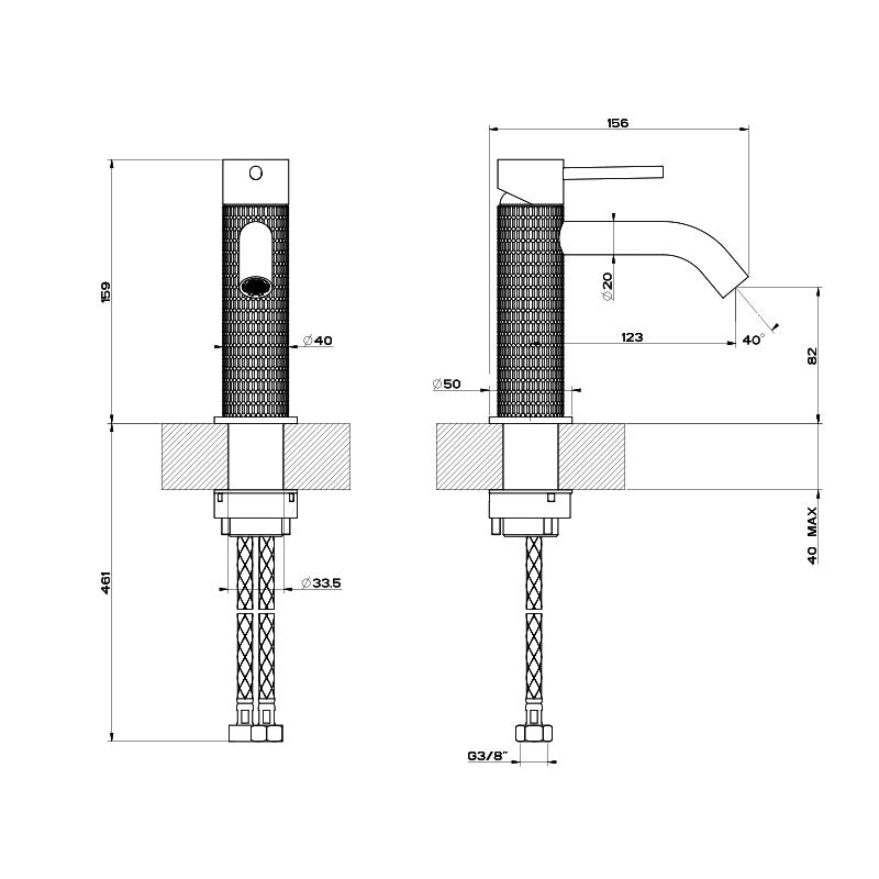 Gessi 316 Meccanica Basin Mixer