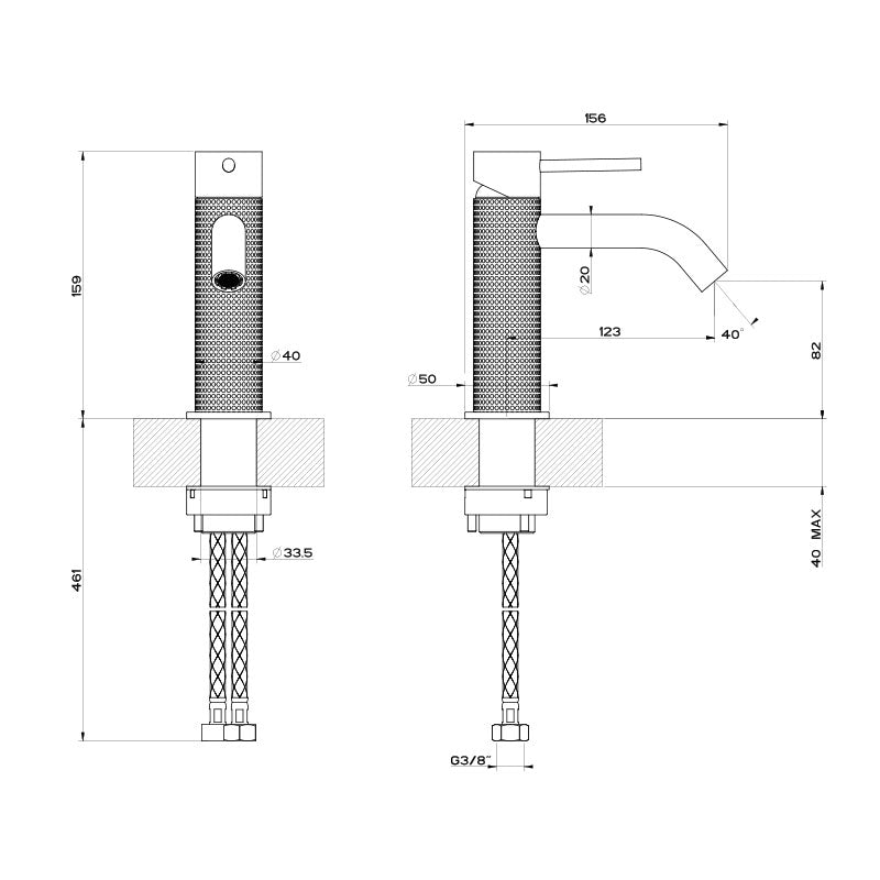 Gessi 316 Cesello Basin Mixer