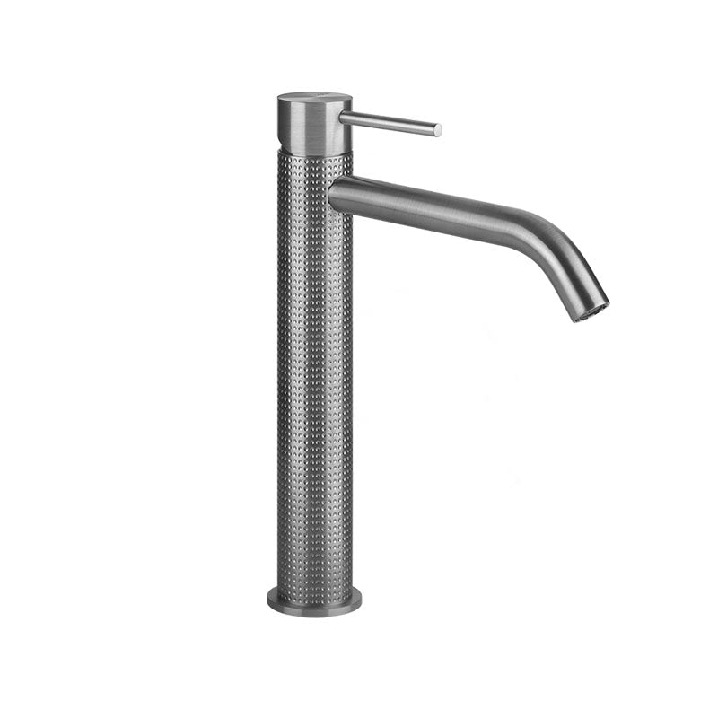 Gessi 316 Cesello High Basin Mixer - brushed steel