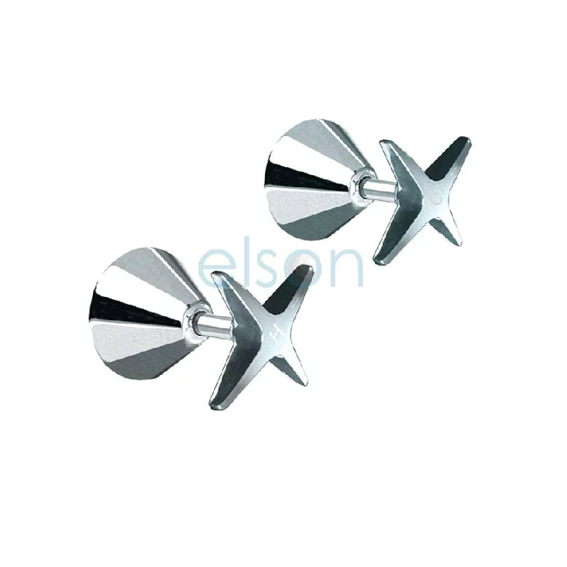 Elson Henty Wall Stop (Pair) - Chrome