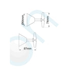 Elson Henty Wall Stop (Pair) -  Specification