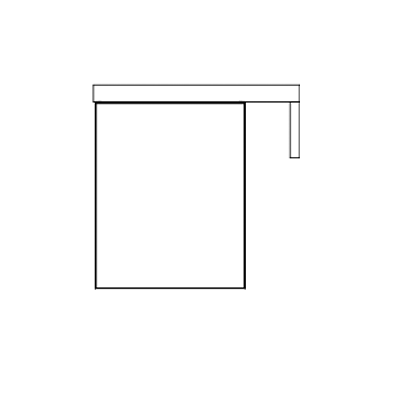 Timberline Oscar Wall Hung Vanity with Top & Basin 550mm Top - Left Offset - OSCV5540LNANW