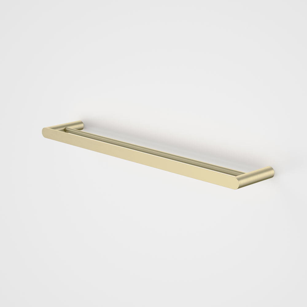 Caroma Urbane II 625mm Double Black Towel Rail | Brushed Brass