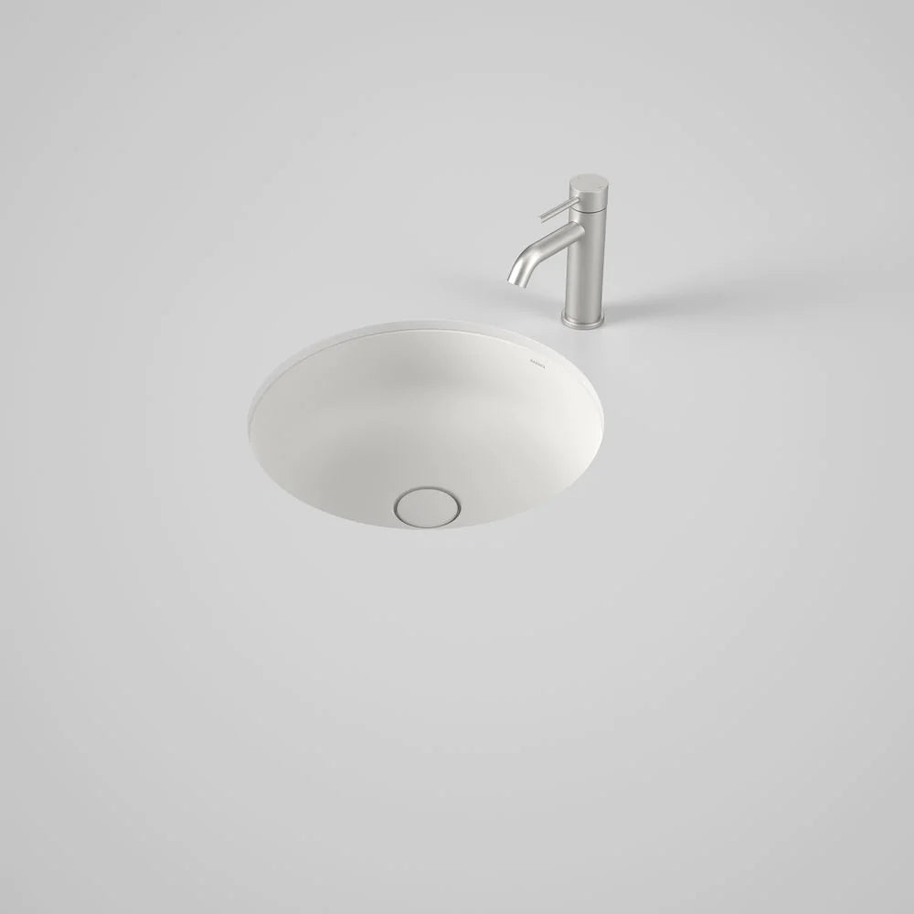 Caroma Liano II 440MM Round Under/Over Counter Basin - Matte White - 852600MW