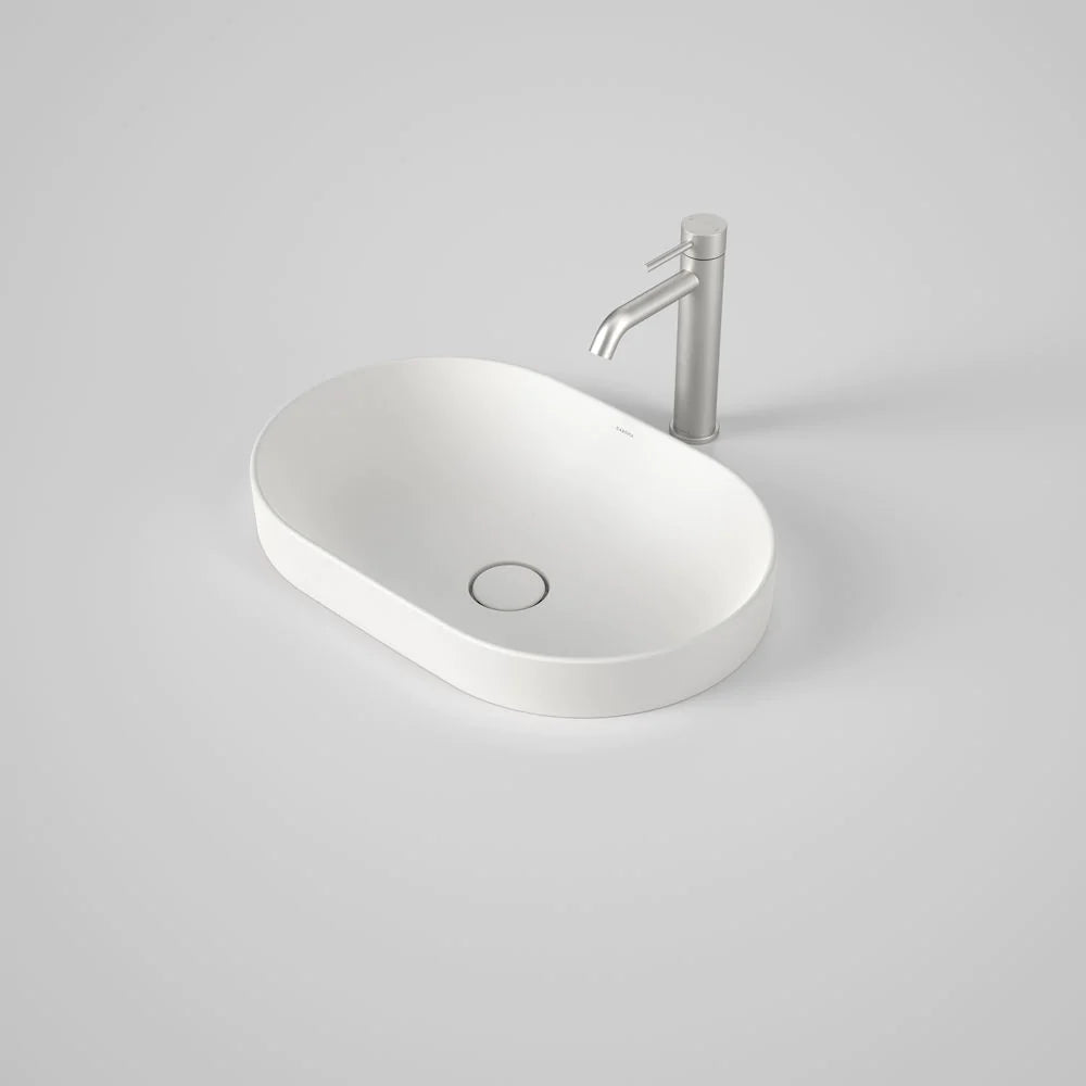 Caroma Liano II 530mm Pill Inset Basin - Matte White - 852700MW