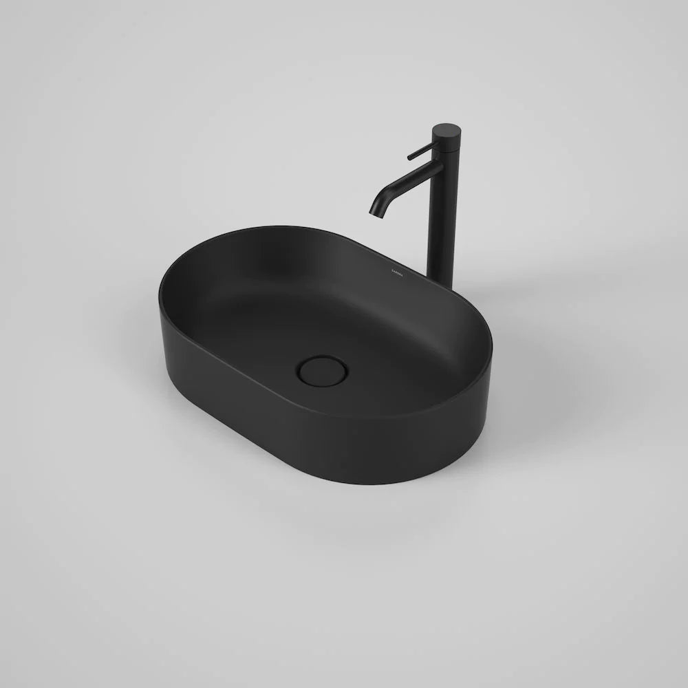 Caroma Liano II 530mm Pill Above Counter Basin - Matte Black - 852800MB