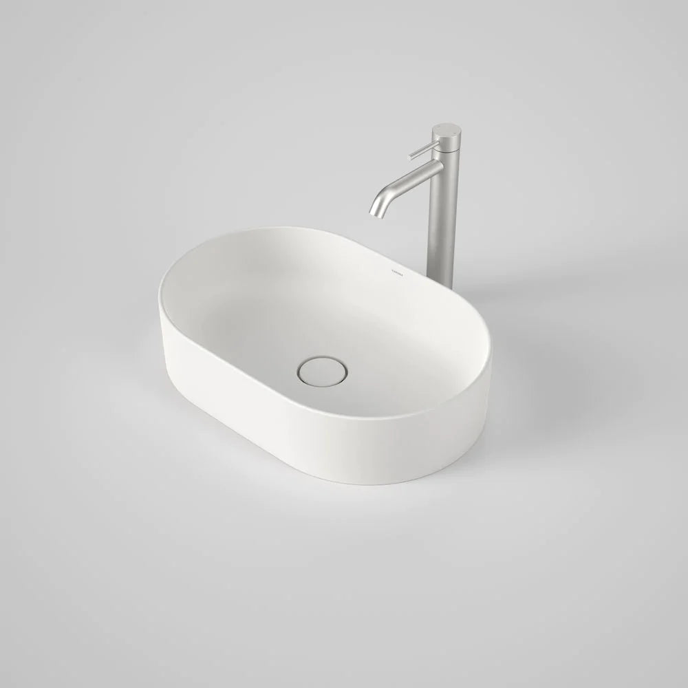 Caroma Liano II 530mm Pill Above Counter Basin - Matte White - 852800MW