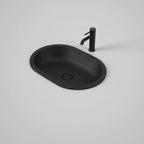 Caroma Liano II 580mm Pill Under/Over Counter Basin - Matte Black - 852900MB