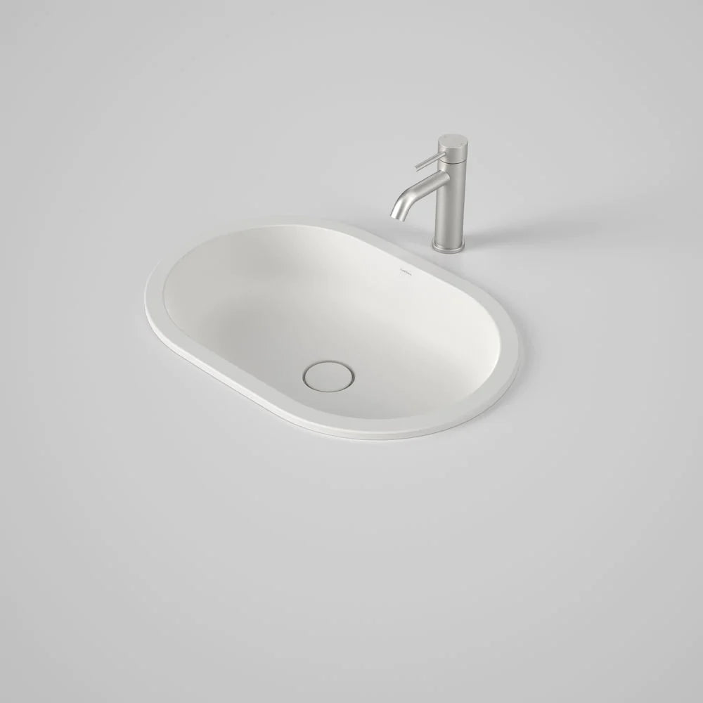 Caroma Liano II 580mm Pill Under/Over Counter Basin - Matte White - 852900MW
