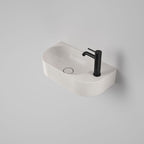 Caroma Liano II Hand Wall Basin - 1 Tap Hole - Speckled - Gloss White - 853010MS