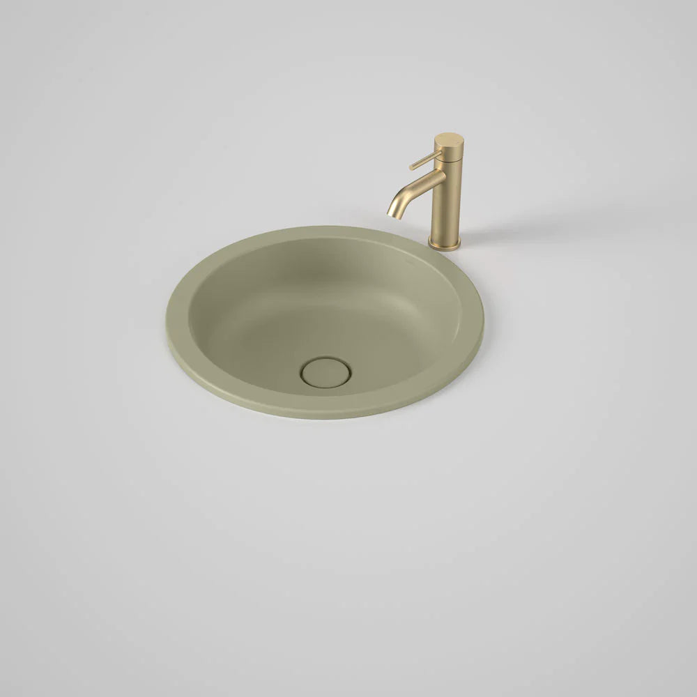 Caroma Liano II 440MM Round Under/Over Counter Basin - Matte Green - 852600MG