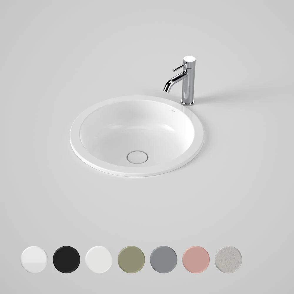 Caroma Liano II 440MM Round Under/Over Counter Basin - Matte White - 852600MW