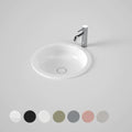 Caroma Liano II 440MM Round Under/Over Counter Basin - Matte White - 852600MW